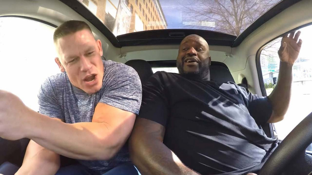 John Cena and Shaquille O'Neal on the Carpool Karaoke Series