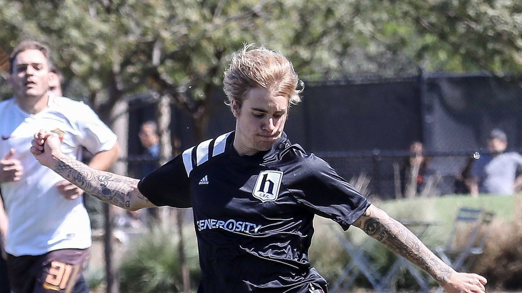 Justin Bieber soccer