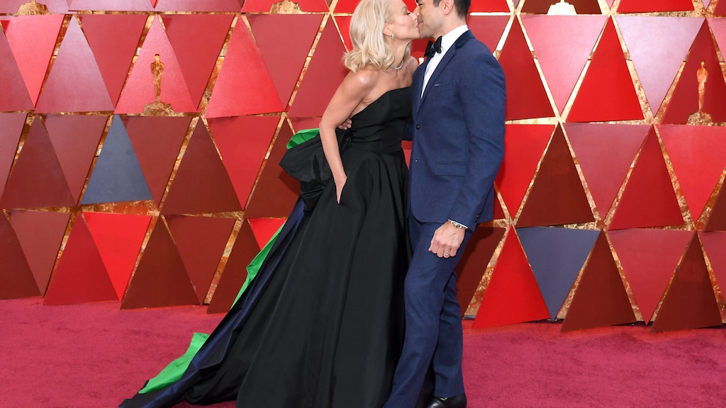 Kelly Ripa and Mark Conseulos at 90th Annual Academy Awards