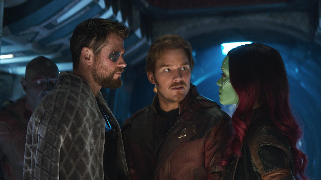 Avengers: Infinity War, Chris Hemsworth, Chris Pratt, Zoe Saldana
