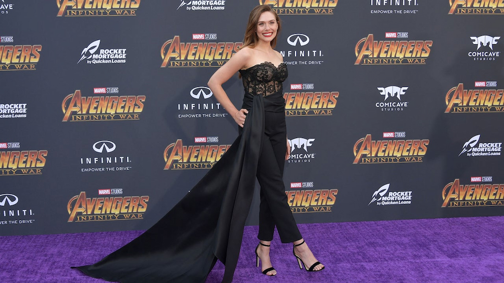 Elizabeth Olsen at Avengers Infinity War premiere
