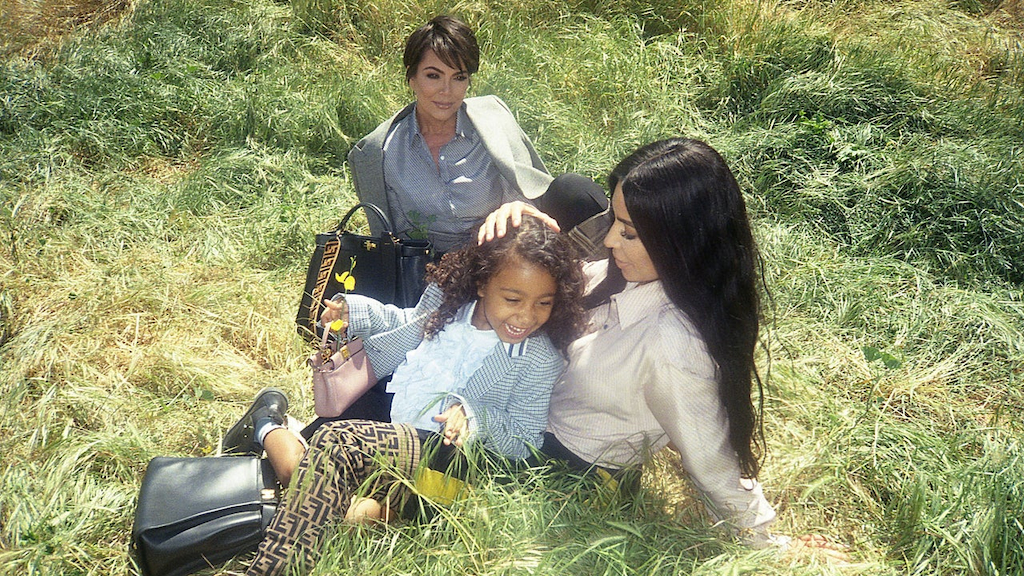Kim Kardashian, Kris Jenner and North West in Fendi video