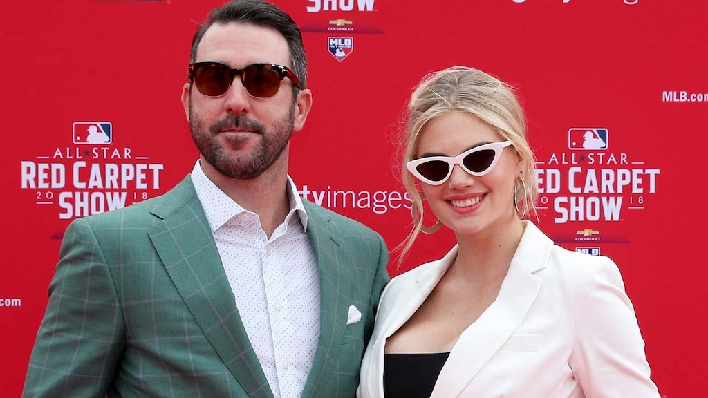 Justin Verlander and Kate Upton at the 89th MLB All-Star Game in Washington, D.C.