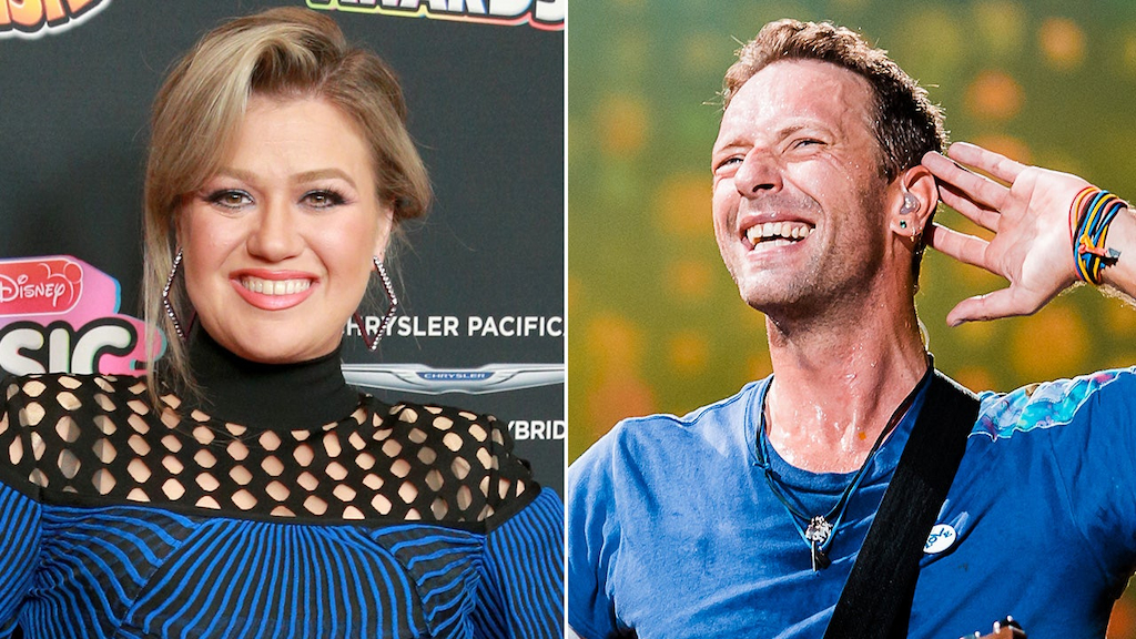 Kelly Clarkson and Chris Martin