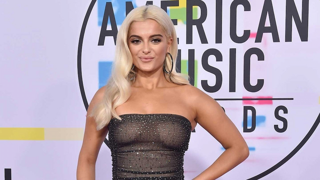 Bebe Rexha at the 2017 American Music Awards