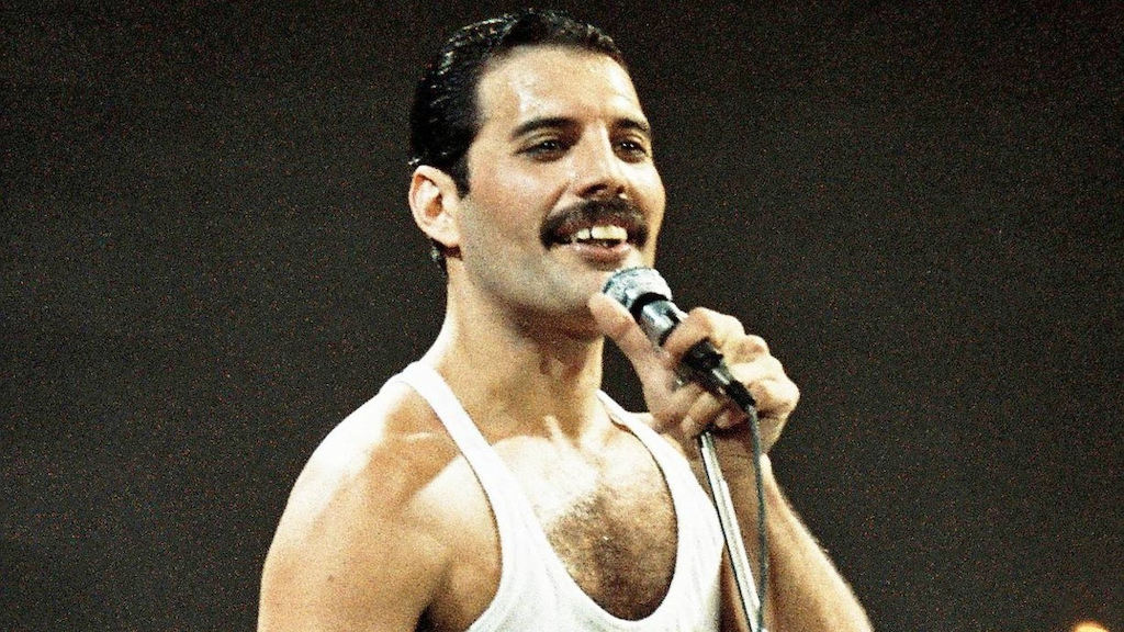 Freddie Mercury at Live Aid concert