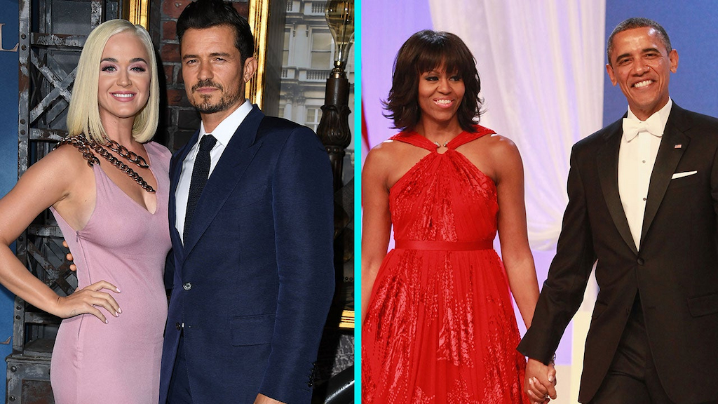 Katy Perry and Orlando Bloom, Michelle and Barack Obama
