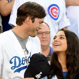 WATCH: Ashton Kutcher and Mila Kunis Adorably Announce Lineup at Dodgers Playoff Game