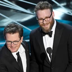 Michael J. Fox Gets Standing Ovation at Oscars, Reluctantly Sings With Seth Rogen