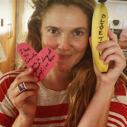 Makeup-Free Drew Barrymore Leaves Cute Notes in Her Daughter's Lunchbox