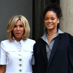 Rihanna Meets With French President Macron and First Lady to Discuss Education