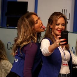 Jennifer Lopez and Leah Remini Snap Selfies on Set of New Film -- See the Pics!