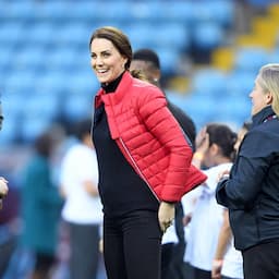 Kate Middleton Displays Tiny Baby Bump in Fitted Black Outfit -- See the Pics!