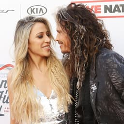Steven Tyler Kisses Girlfriend Aimee Preston During Double Date With Daughter at GRAMMYs Party: Pics