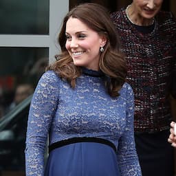 Pregnant Kate Middleton Glows in Blue Again as She Promotes Children’s Mental Health: Pics!