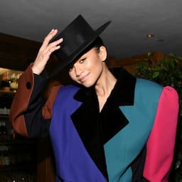 Zendaya Serves Up a Dose of '80s Nostalgia With Oversized Color Block Suit