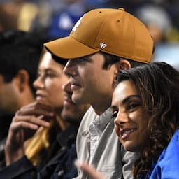 Mila Kunis and Ashton Kutcher Show Their Team Spirit at Dodgers Game