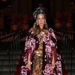 Sarah Jessica Parker Slays in Floral Cape and Headpiece in NYC -- See the Stunning Look