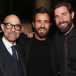 Justin Theroux Is All Smiles With Stanley Tucci and John Krasinski at After-Party: Pics!