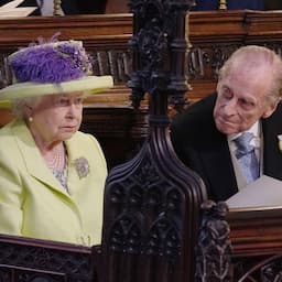 The Queen Arrives at Royal Wedding With Husband Prince Philip 