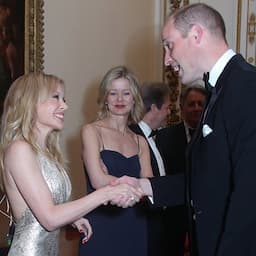 Prince William Greets Kylie Minogue at Charity Reception at Buckingham Palace