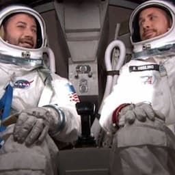 Ryan Gosling and Jimmy Kimmel Go to Space to Debut 'First Man' Trailer -- And Run Into George Clooney!