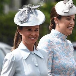Pregnant Pippa Middleton Shows Off Her Baby Bump in Pale Blue Dress at Prince Louis' Christening