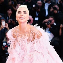 Lady Gaga Is a Walking Fairy Tale at Venice Film Festival in Feathery Pink Valentino Dress