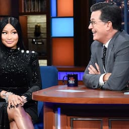 Nicki Minaj Leaves Stephen Colbert Flustered With Flirty Rap -- Watch!