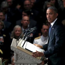 Former President Barack Obama Pays Powerful Tribute to John McCain at Memorial Service