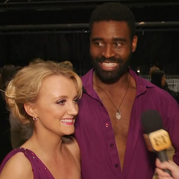 Keo Motsepe Explains Why He Cried After Earning Perfect Score With Evanna Lynch on 'DWTS' (Exclusive)