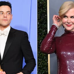 Nicole Kidman and Rami Malek Warmly Reunite After Awkward Golden Globes Moment