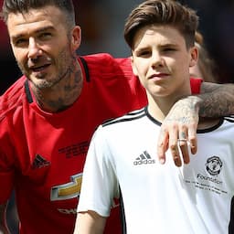 David Beckham's Kids Cheer Him on During Charity Soccer Game
