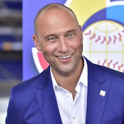 Derek Jeter's Daughters Paint His Nails in Rare Photo With His 3 Kids