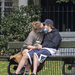 Robert Pattinson Kisses Suki Waterhouse During Park Outing