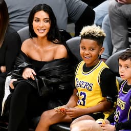 Kim Kardashian Talks Son Saint to Lakers Game for His 8th Birthday
