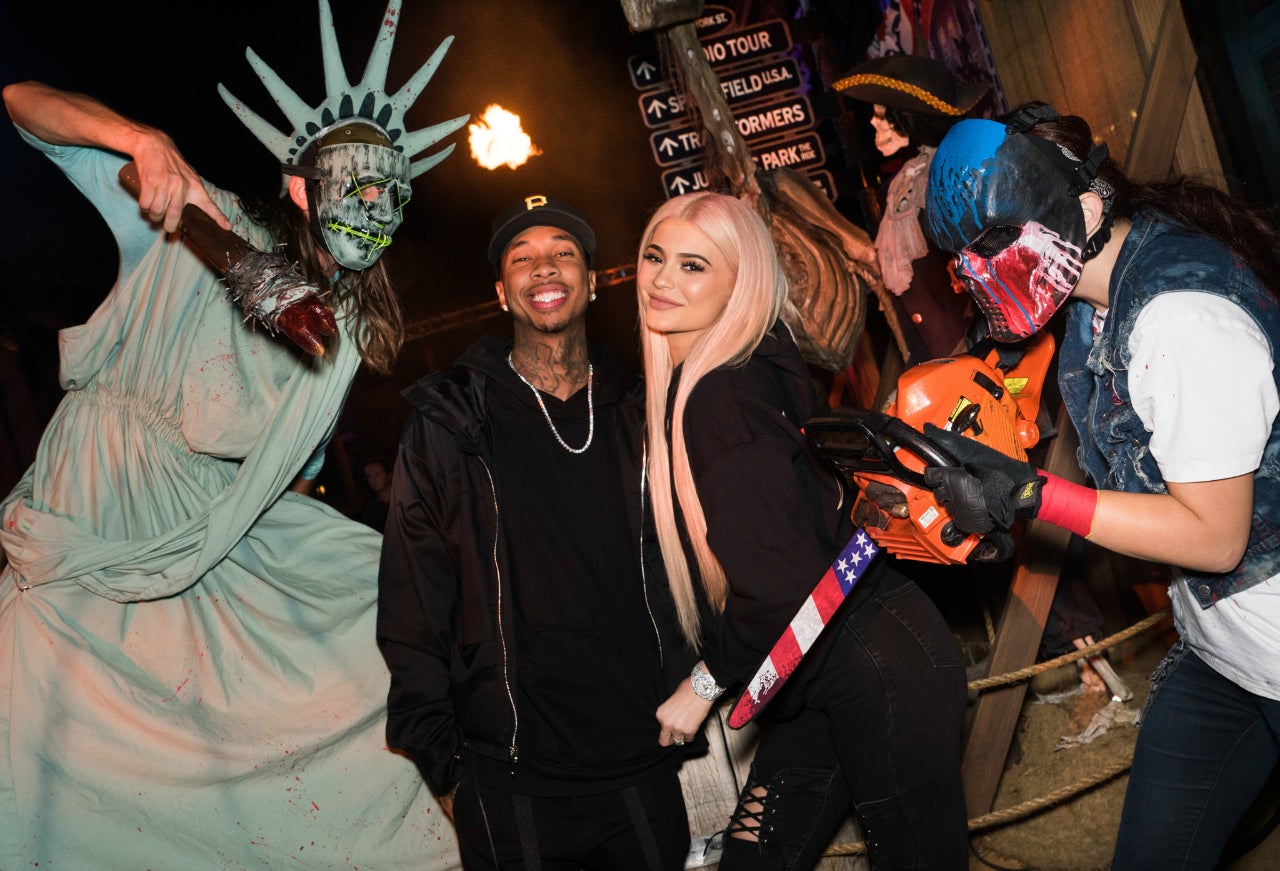 Kylie Jenner and Tyga Enjoy 'Halloween Horror' Date Night See the