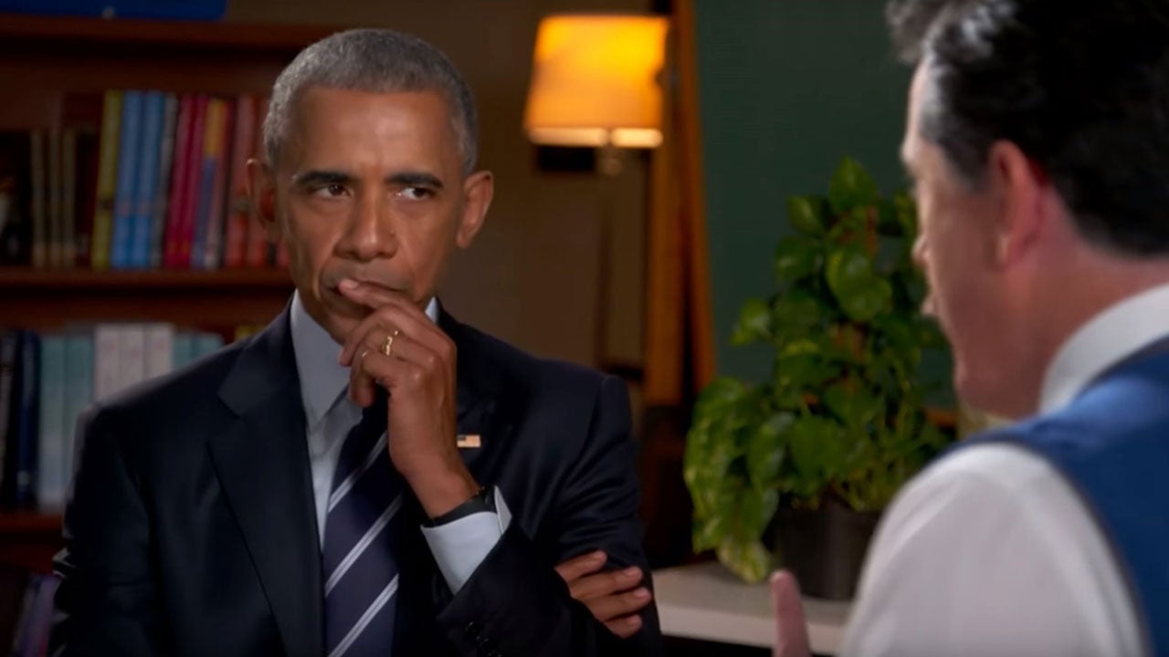 barack obama gets resume help from stephen colbert with
