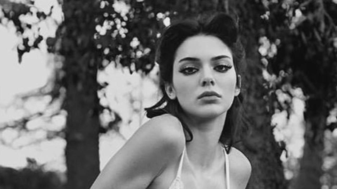 Kendall Jenner Poses As A Pin Up Girl In New Lingerie Clad
