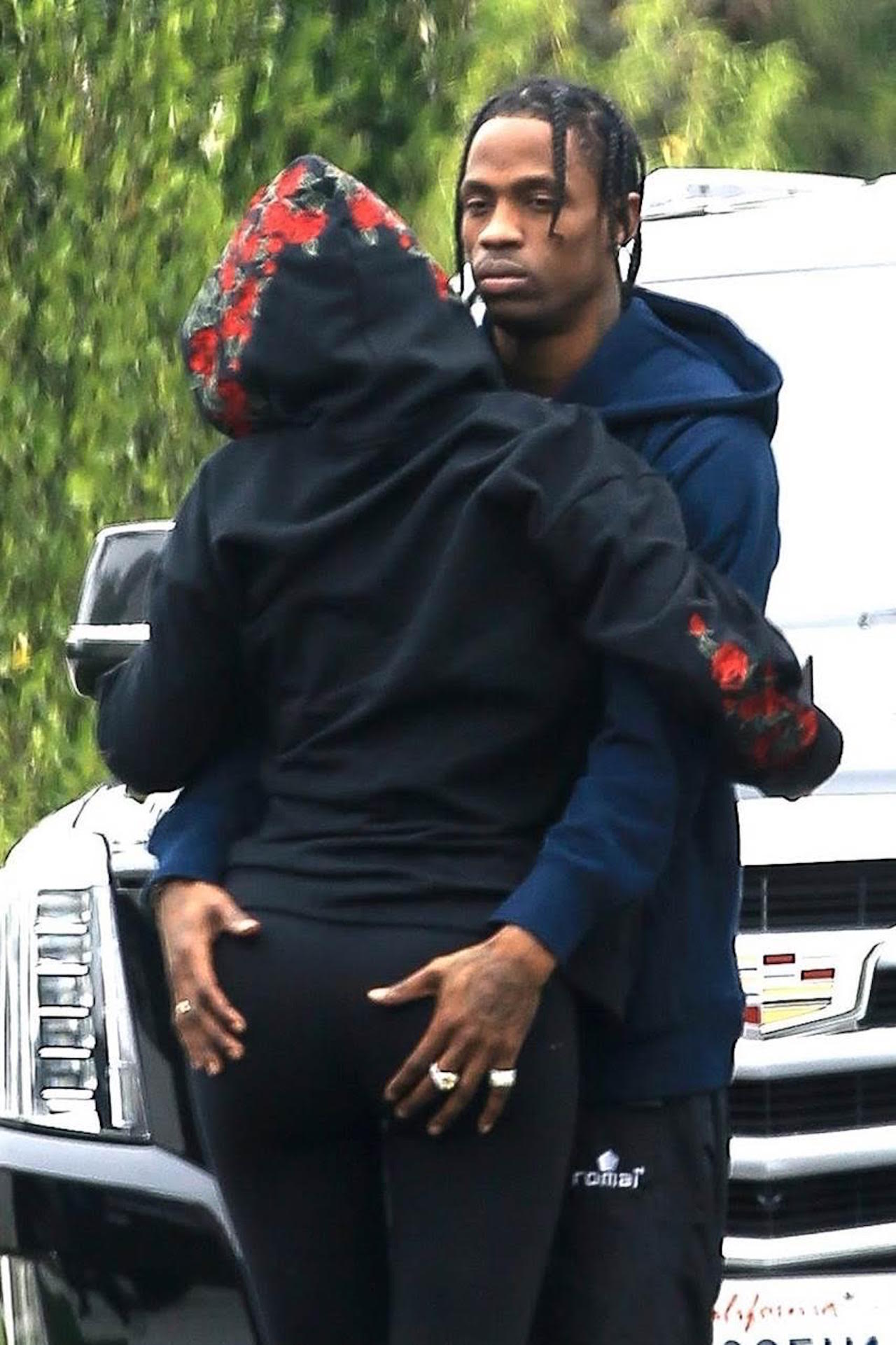 Travis Scott Says Goodbye To Kylie Jenner With A Butt Grab Before Solo 