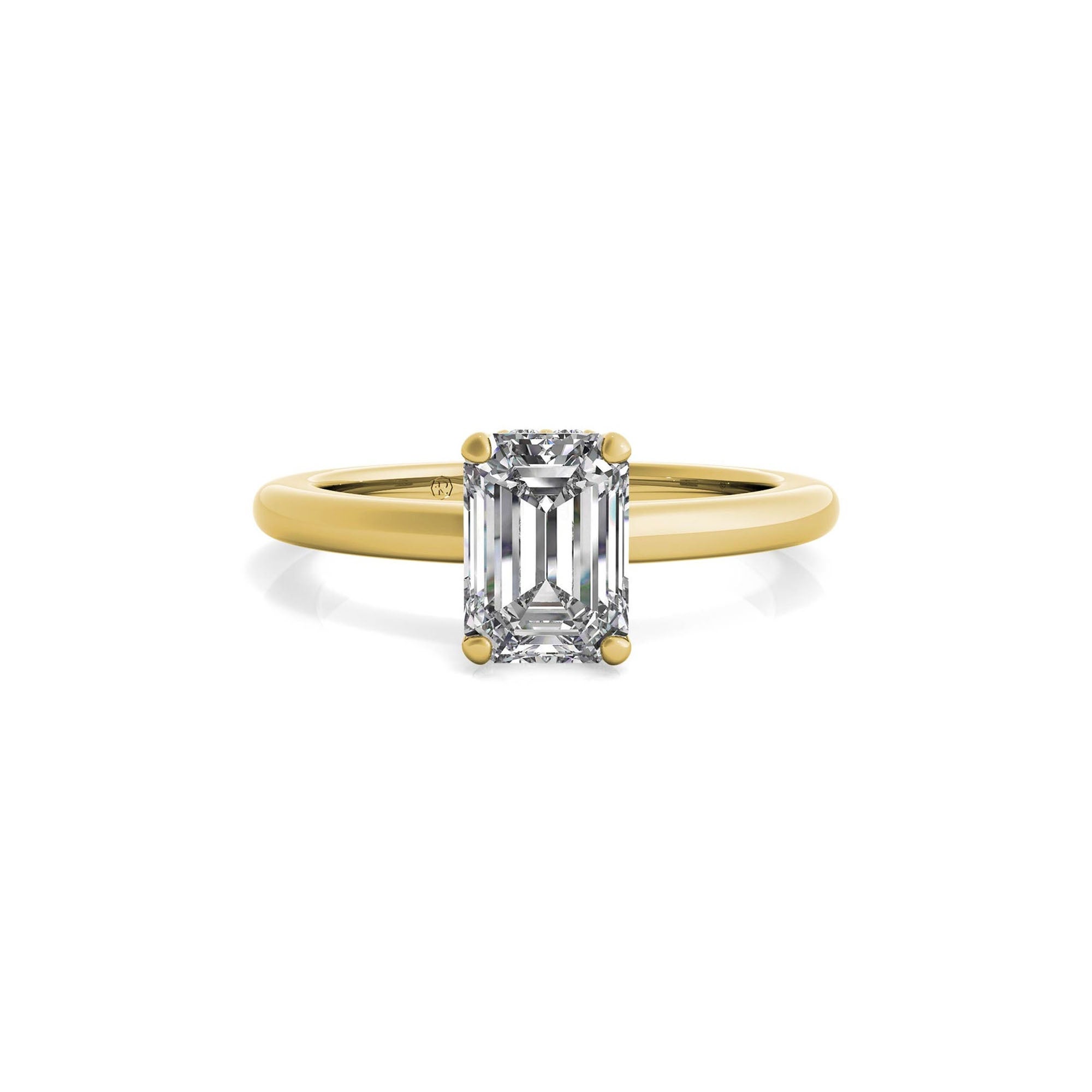 Ritani emerald cut engagement ring