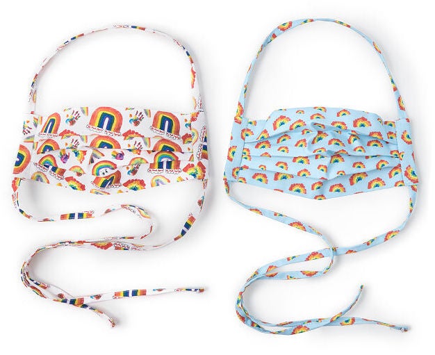 100% of profits from sales of these kid-designed, reuseable rainbow masks go to NYC Health + Hospitals.