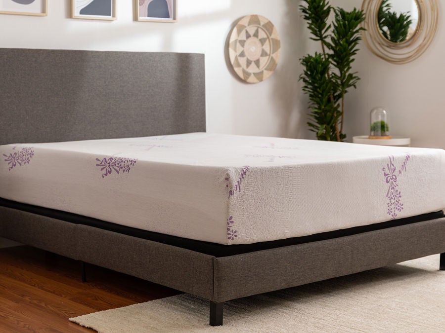 Tulo 12-inch memory foam lavender mattress