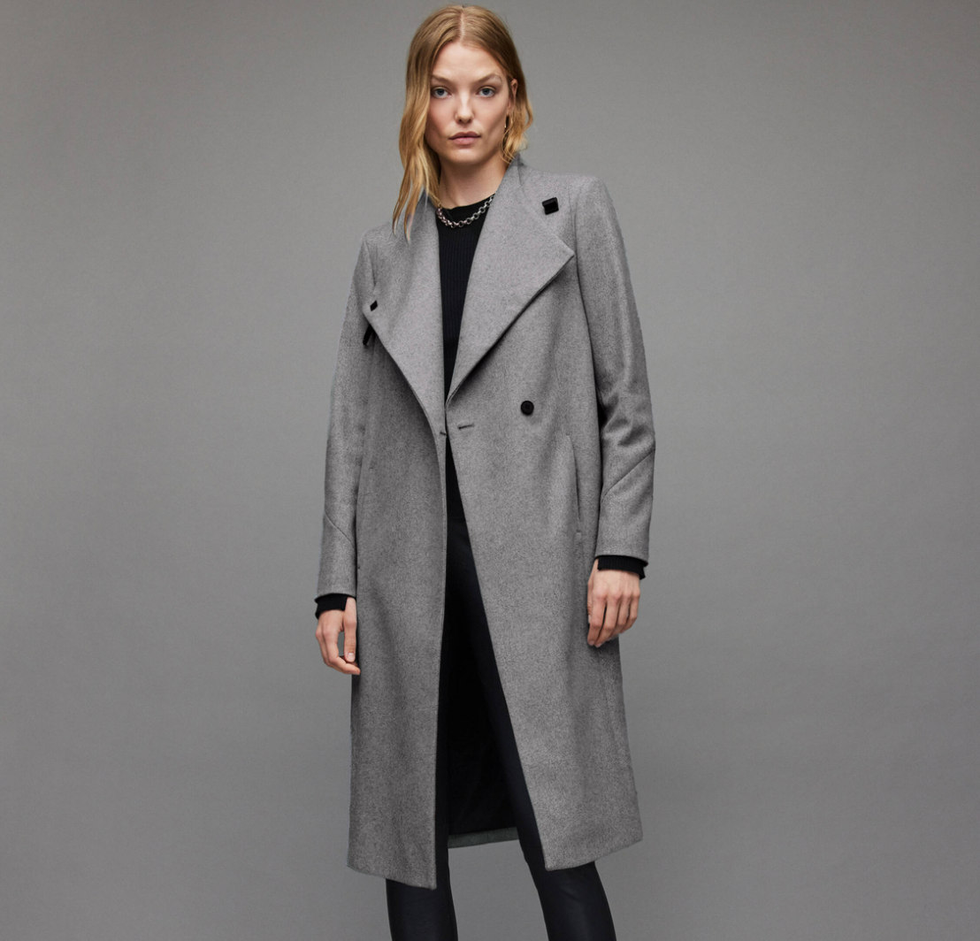 Riley wool-cashmere blend coat