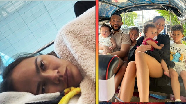 Chrissy Teigen and John Legend Get Stranded in Dubai Airport With Their Kids For Hours