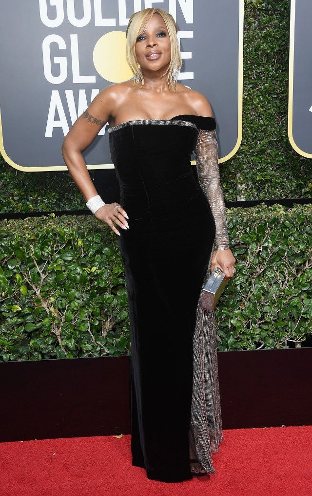 Mary J Blige at 2018 Golden Globes