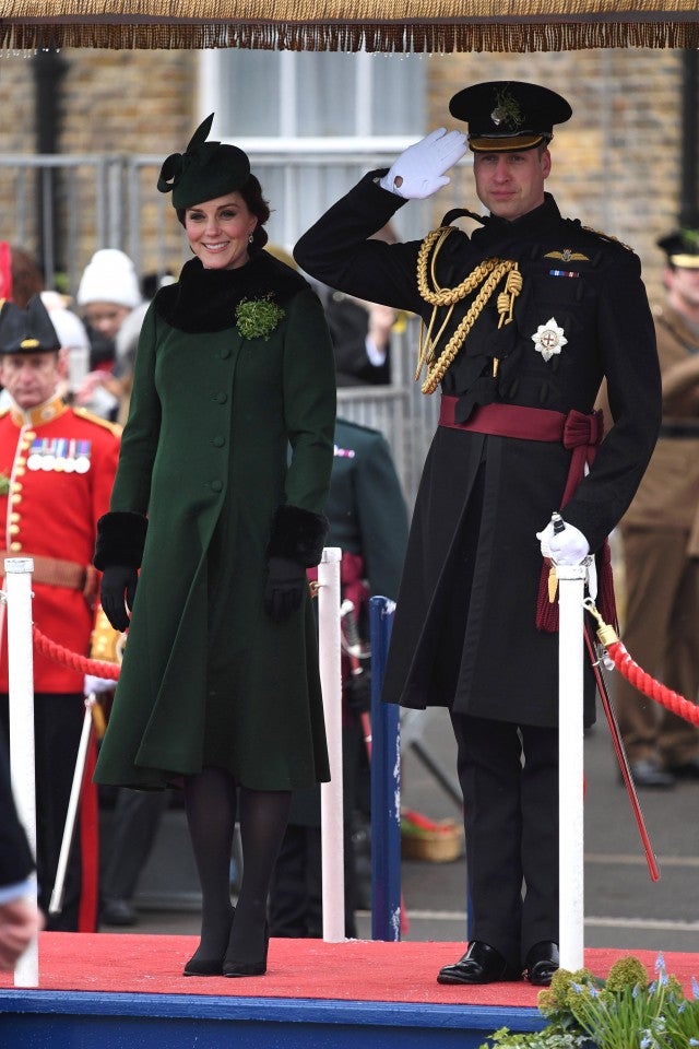Pregnant Kate Middleton Stuns in Green at St. Patrick’s Day Parade With Prince William
