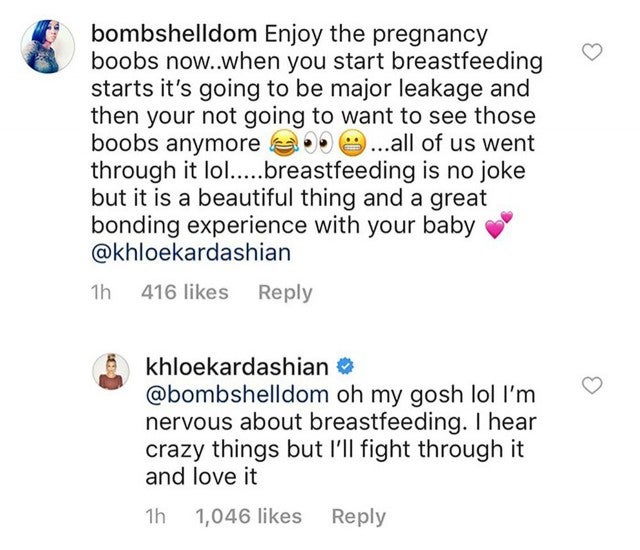 Khloe Kardashian comment