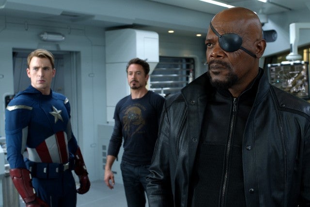 The Avengers, Chris Evans, Robert Downey Jr, Samuel L Jackson