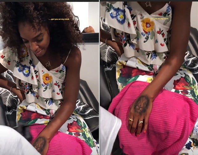 Kelly Rowland Gets Temporary Matching Lion Tattoo for Demi Lovat CBS